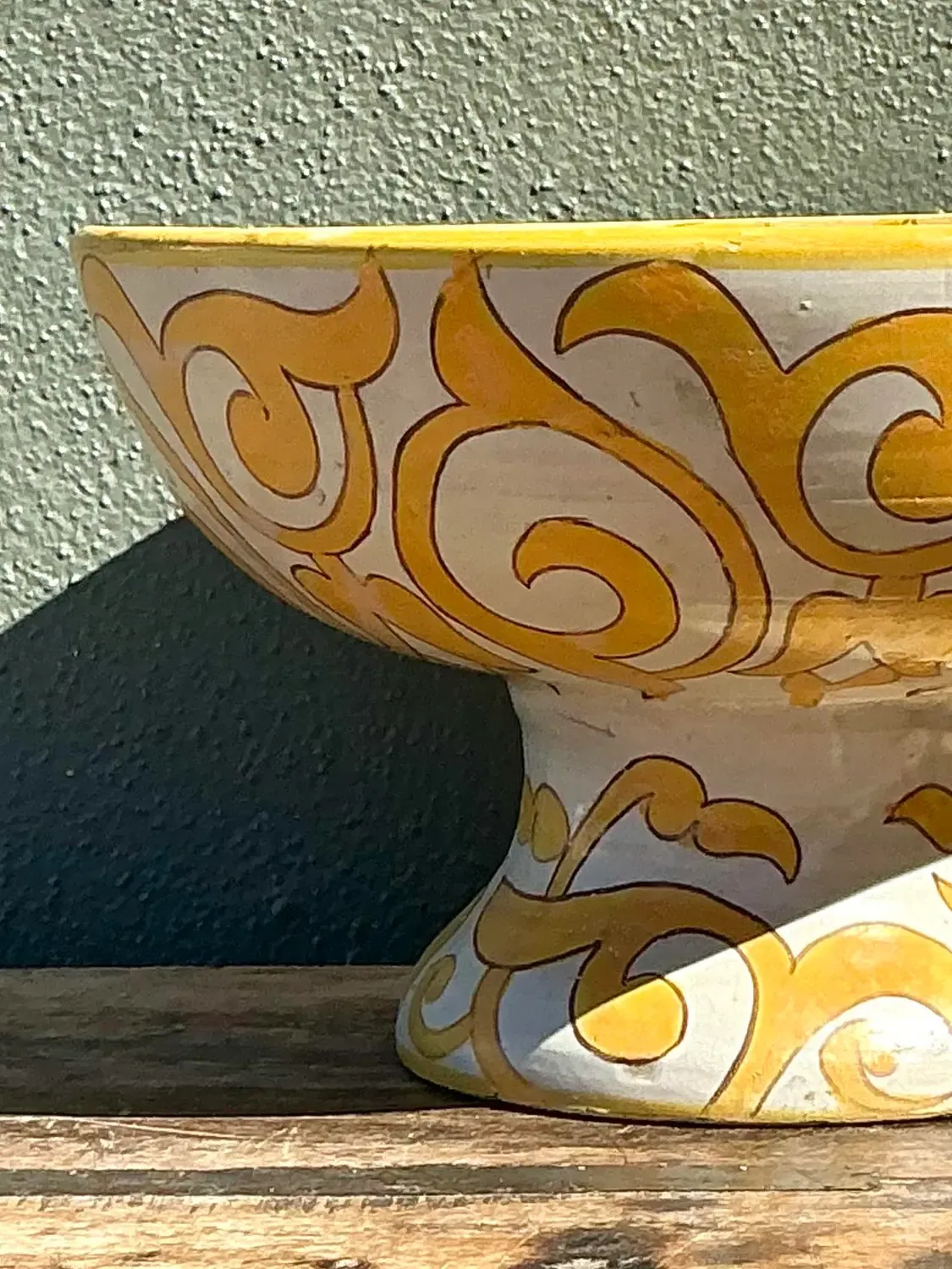 Vintage Italian Glazed Ceramic Bowl — additional photo 2