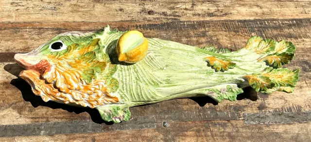 Vintage Italian Glazed Ceramic Fish Tureen — additional photo 7