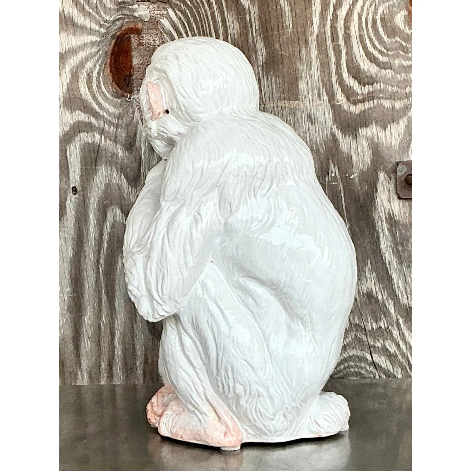 Vintage Italian Glazed Ceramic Monkey — additional photo 1