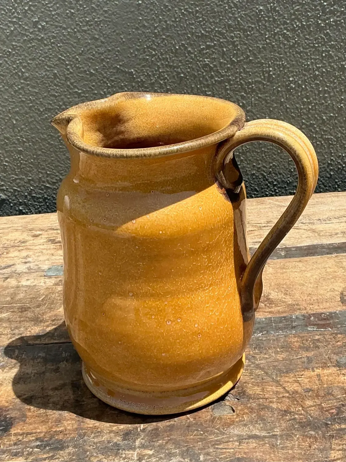 Vintage Italian Glazed Ceramic Pitcher — additional photo 5