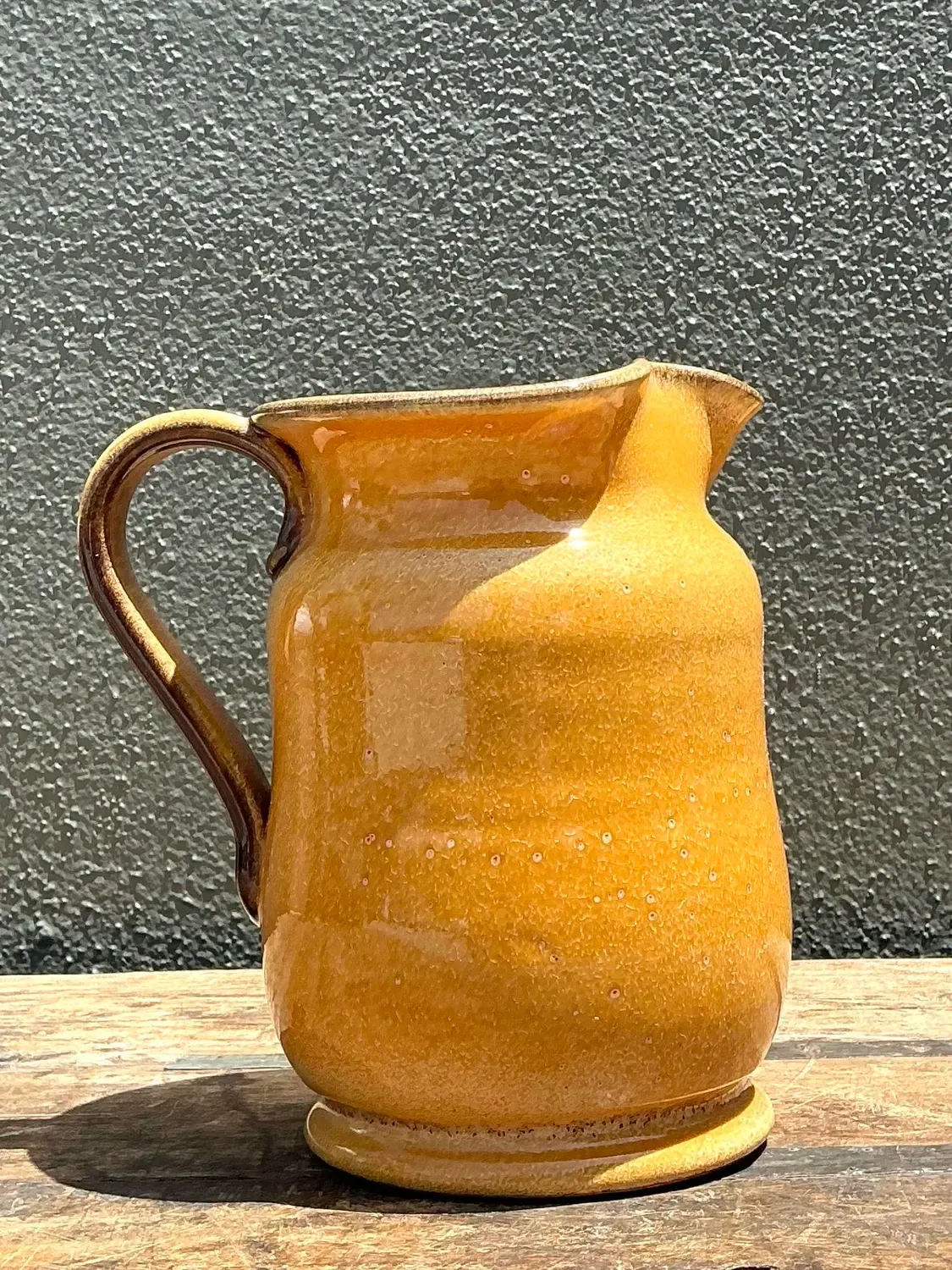 Vintage Italian Glazed Ceramic Pitcher — additional photo 6