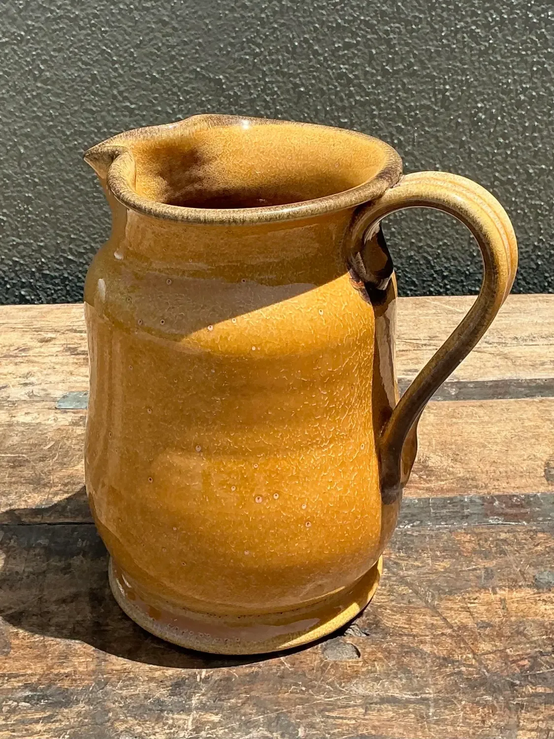 Vintage Italian Glazed Ceramic Pitcher — additional photo 7