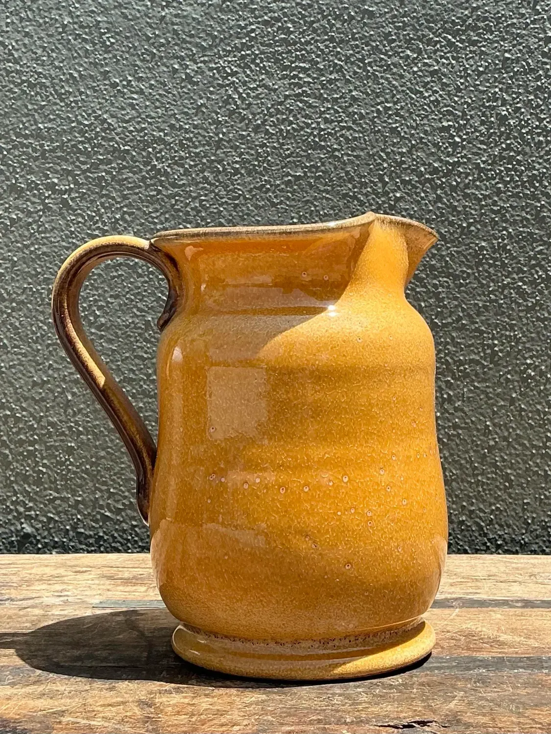 Vintage Italian Glazed Ceramic Pitcher — additional photo 8