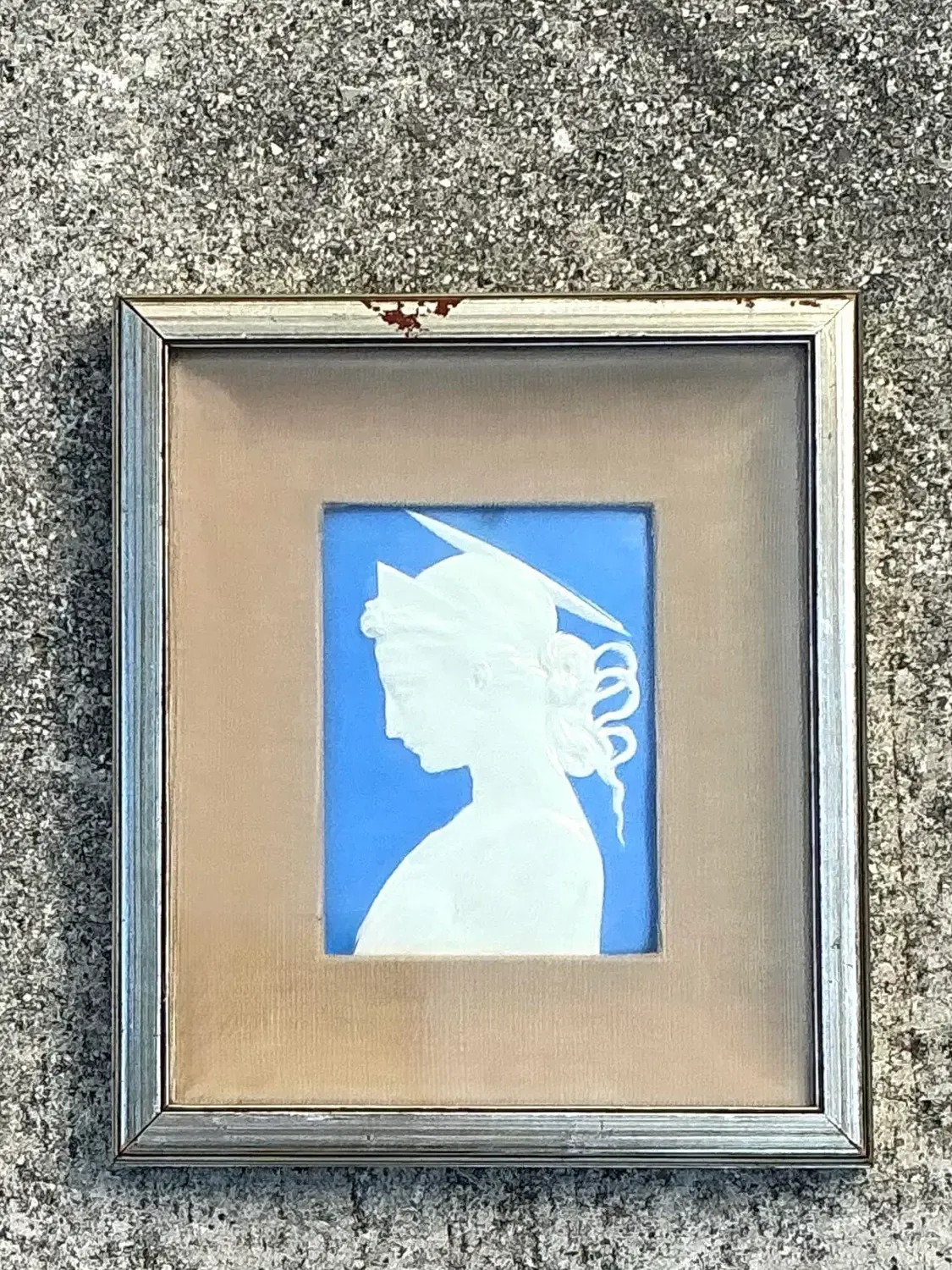 Vintage Italian Glazed Ceramic Profile Tile — additional photo 4