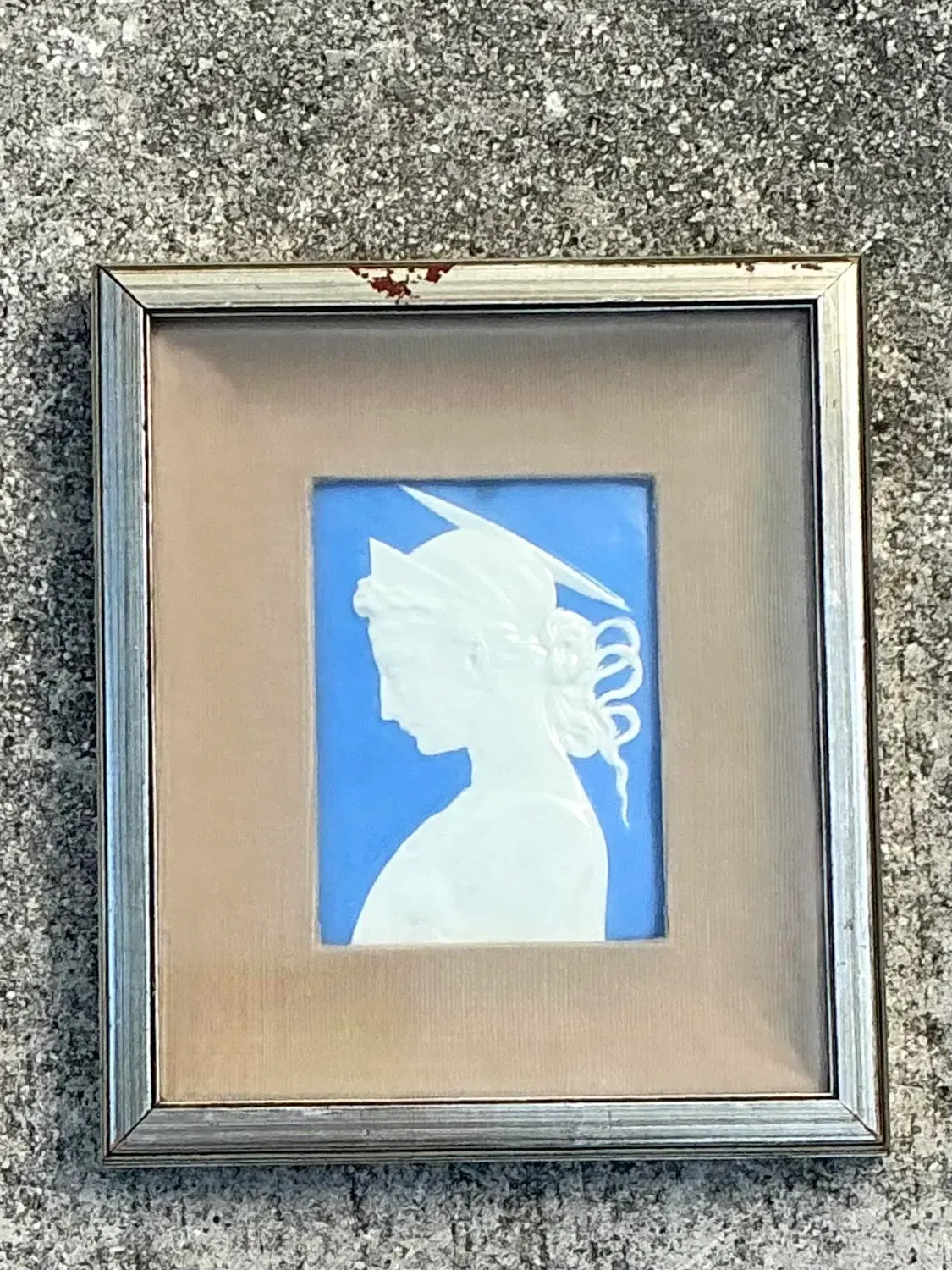Vintage Italian Glazed Ceramic Profile Tile — additional photo 5