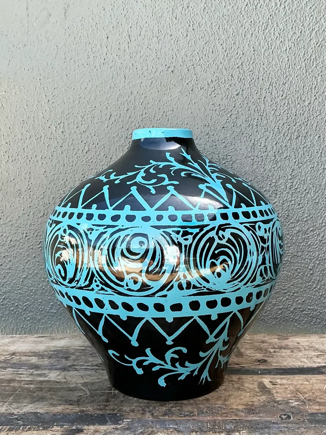 Vintage Italian Glazed Ceramic Urn — additional photo 8