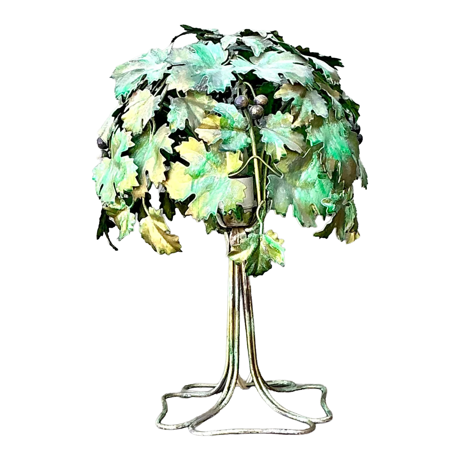 Vintage Italian Grape Leaf Table Lamp — additional photo 7