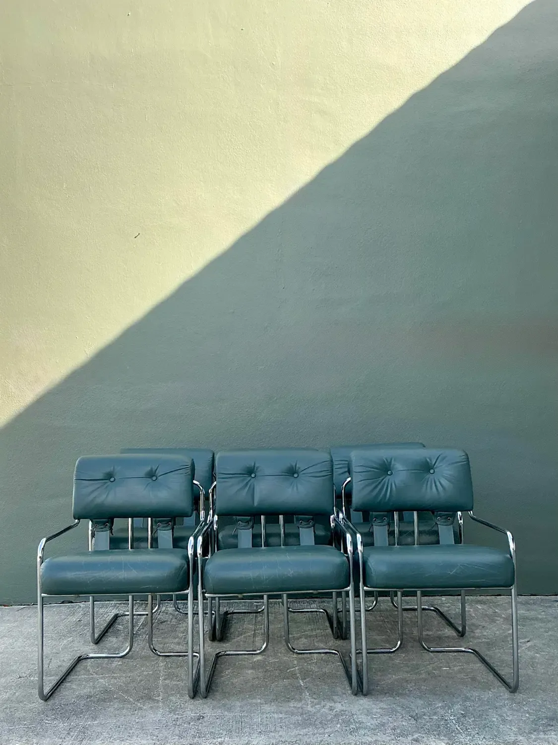 Vintage Italian Guido Faleschini “Tucaroma”:Dining Chairs - Set of 6 — additional photo 1