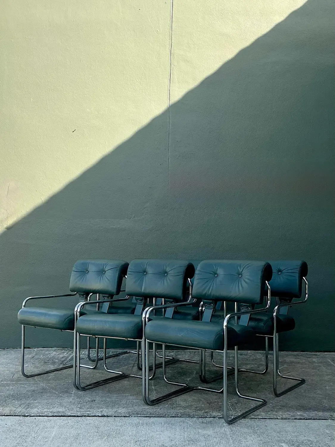 Vintage Italian Guido Faleschini “Tucaroma”:Dining Chairs - Set of 6 — additional photo 6