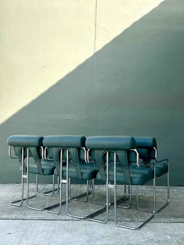 Vintage Italian Guido Faleschini “Tucaroma”:Dining Chairs - Set of 6 — additional photo 7