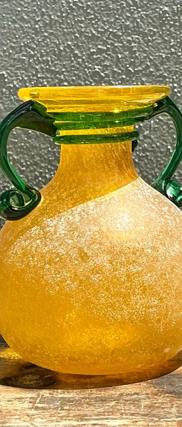 Vintage Italian Hand Blown Glass Vase