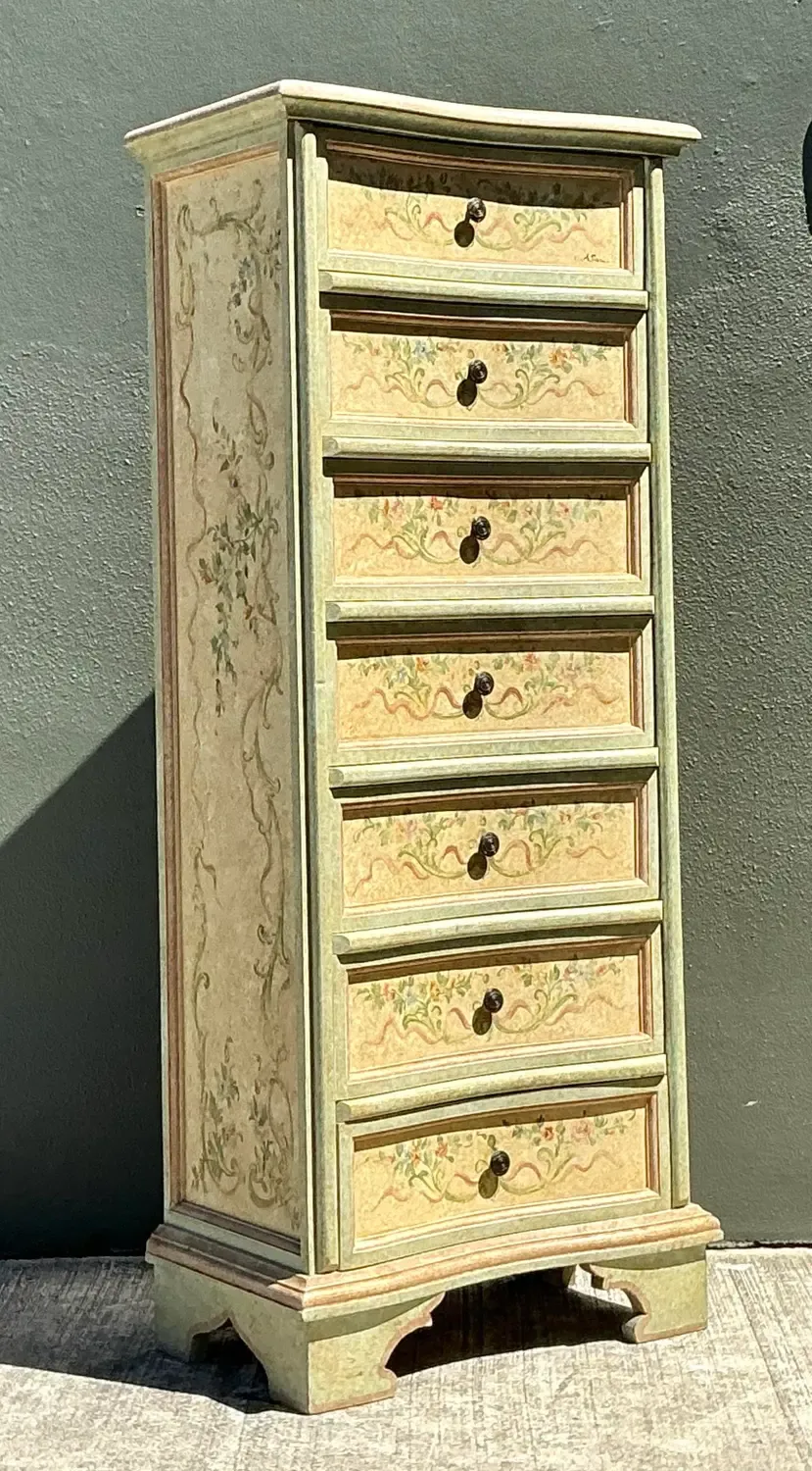 Vintage Italian Hand Painted Ligerie Chest — additional photo 7
