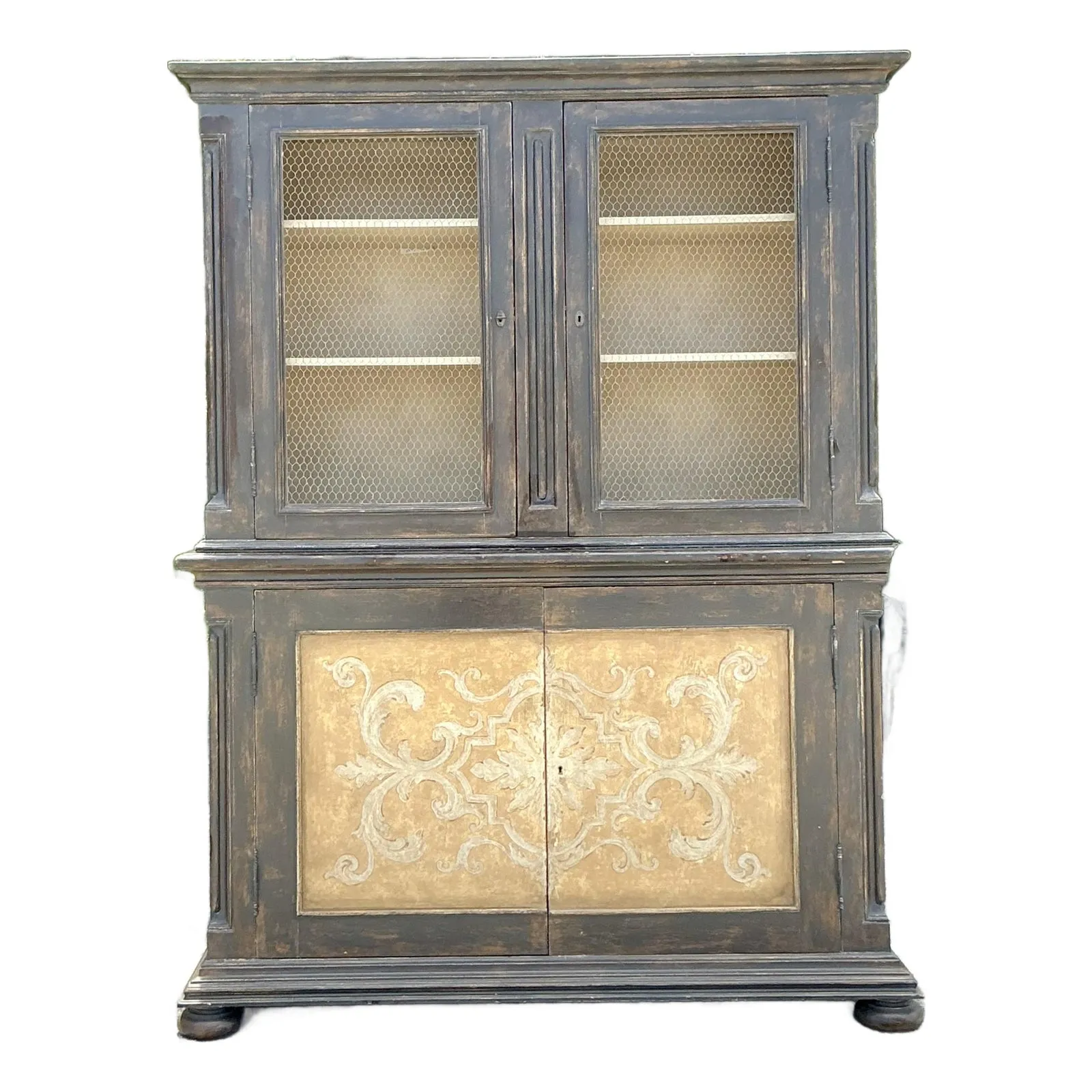 Vintage Italian Hand Painted Tuscan Cabinet — additional photo 1