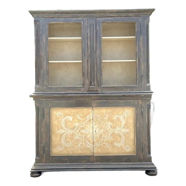 Vintage Italian Hand Painted Tuscan Cabinet — additional photo 1