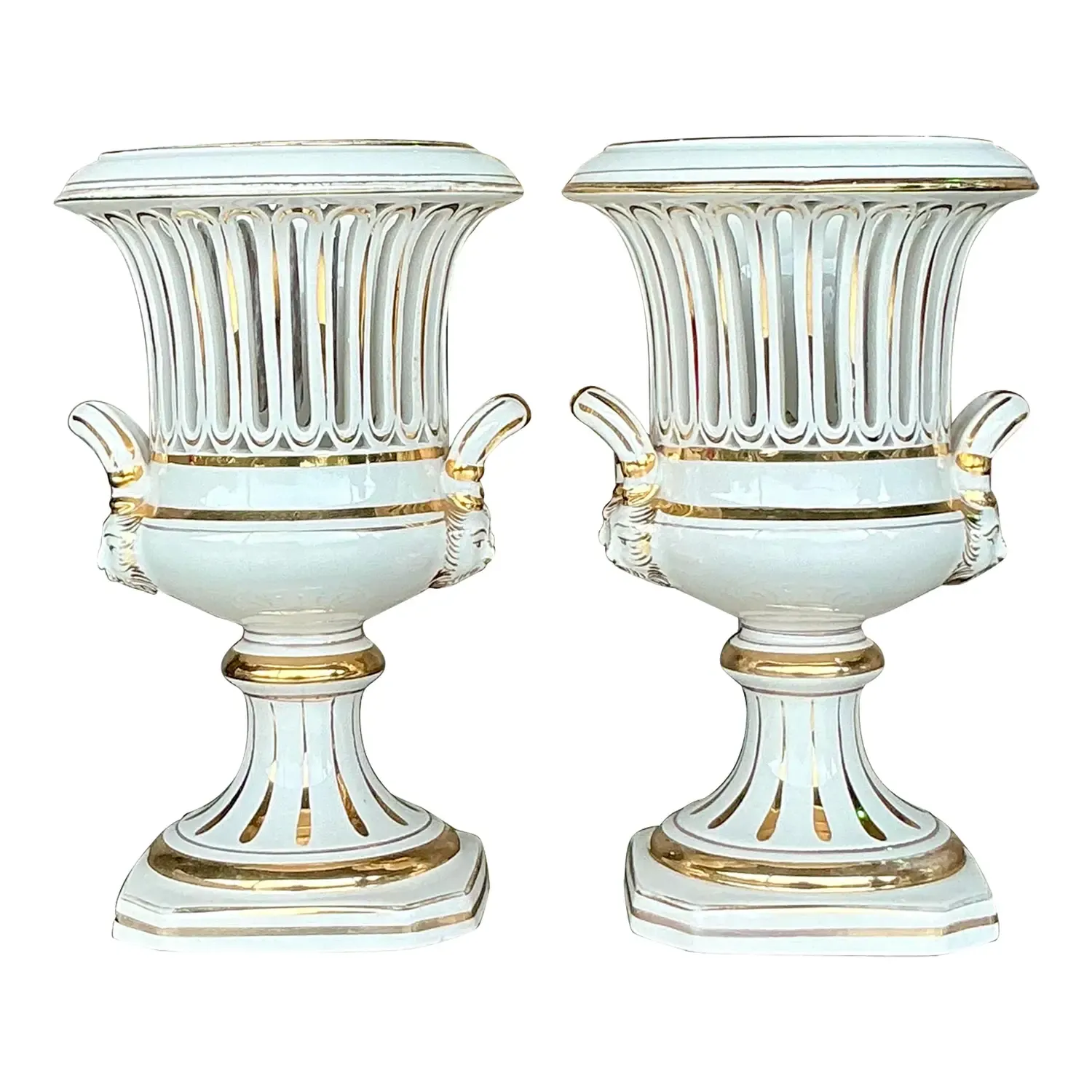Vintage Italian Impero Crater Vases - a Pair — additional photo 1