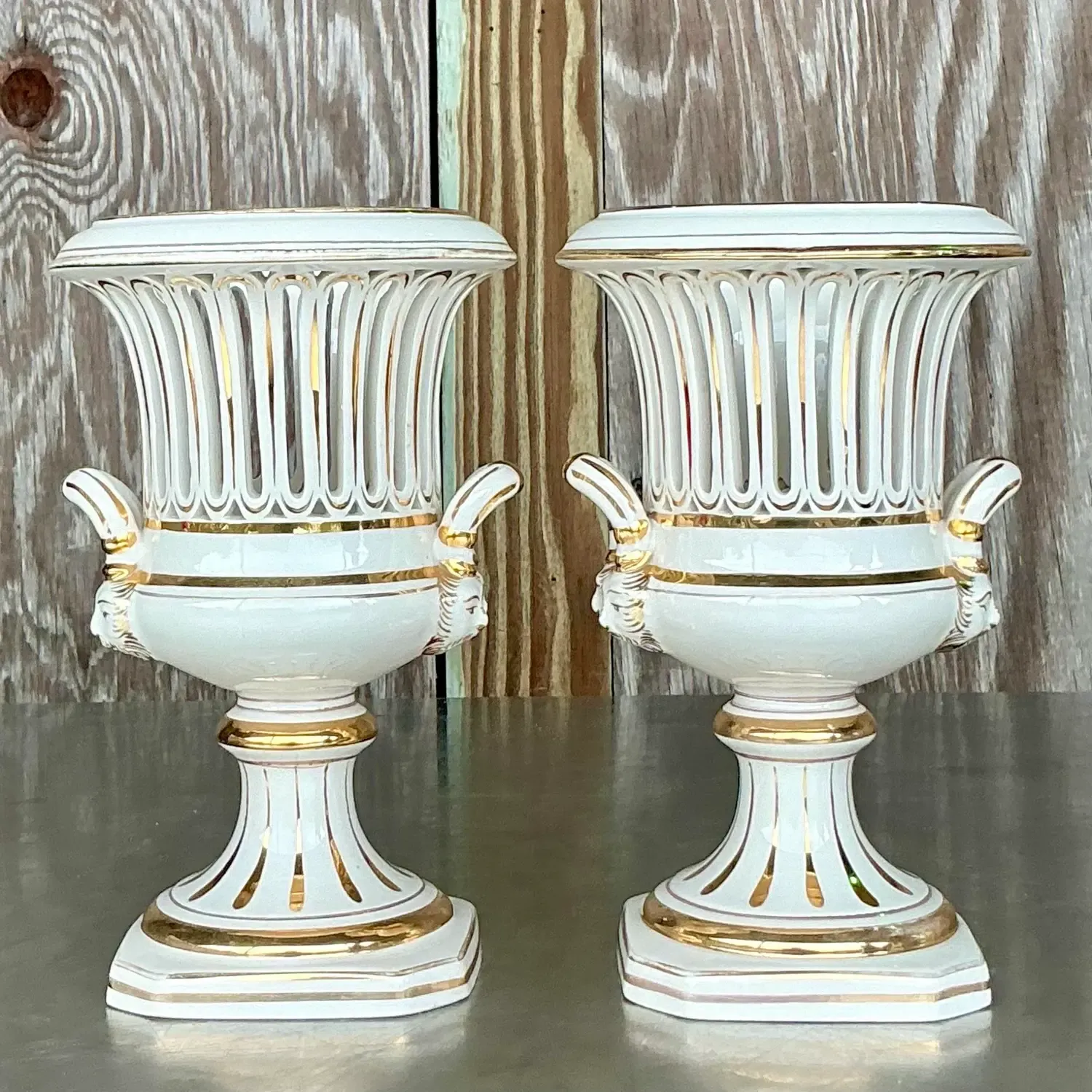 Vintage Italian Impero Crater Vases - a Pair — additional photo 4
