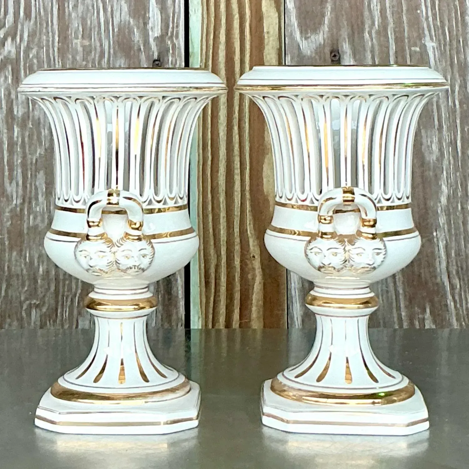 Vintage Italian Impero Crater Vases - a Pair — additional photo 5