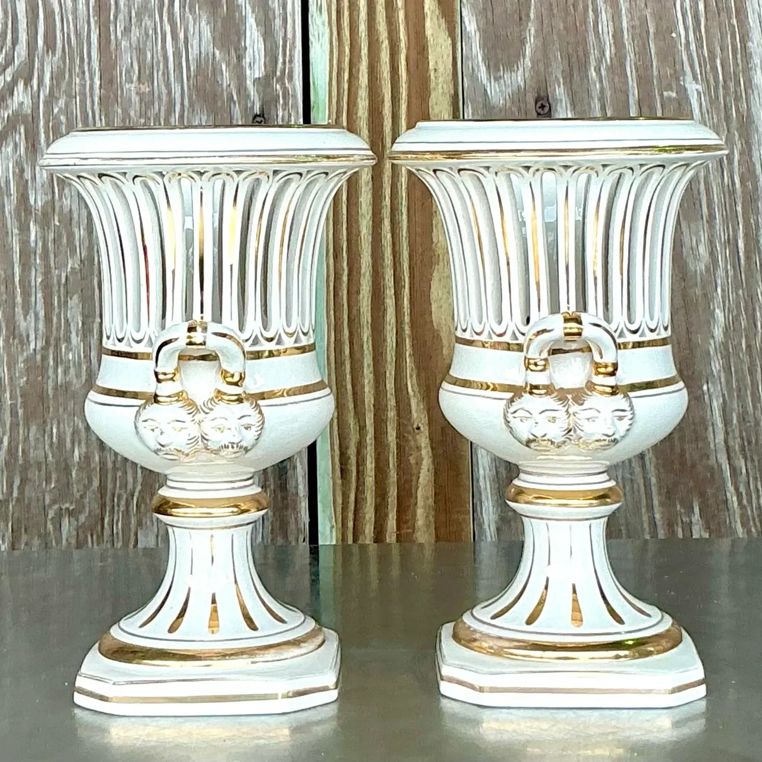 Vintage Italian Impero Crater Vases - a Pair — additional photo 6