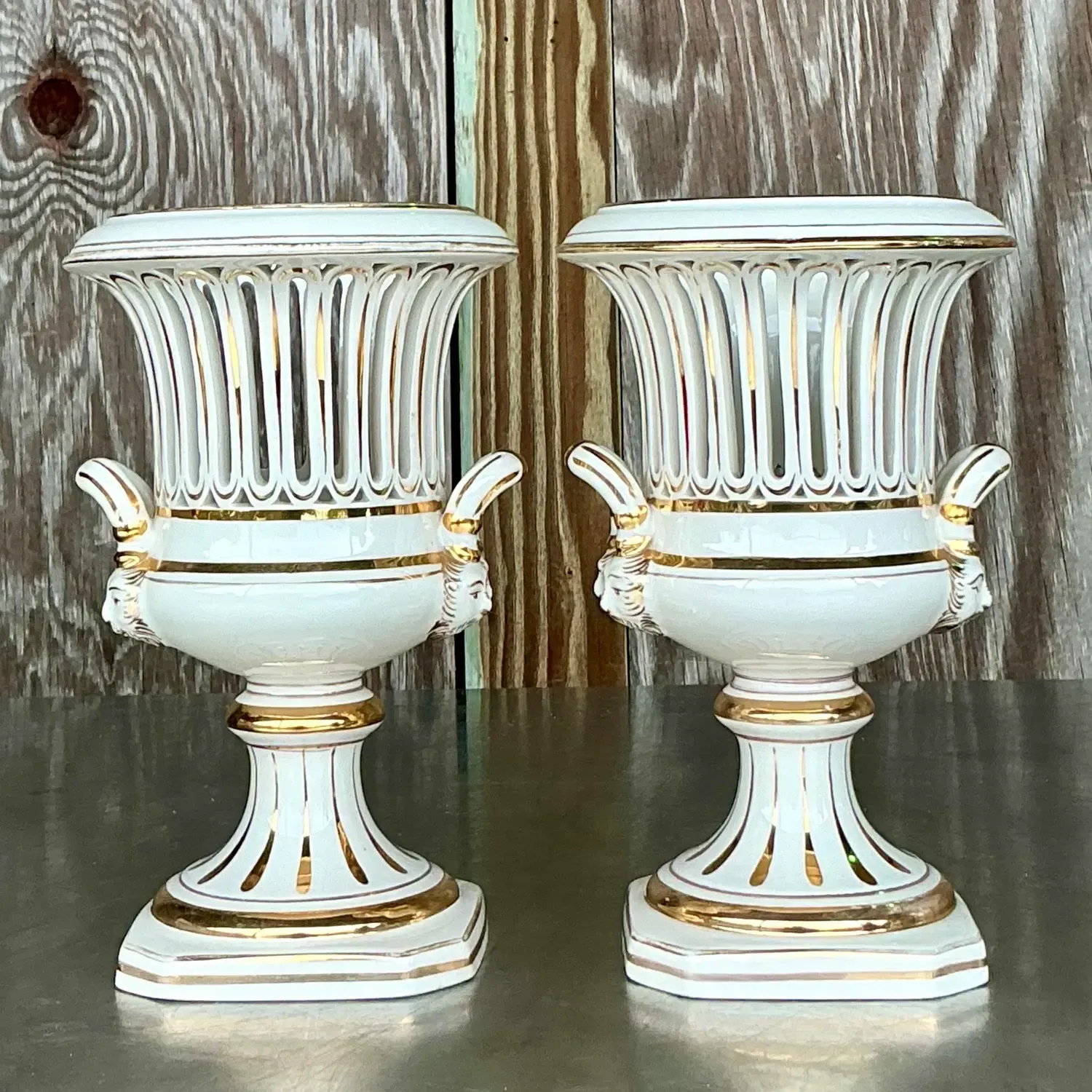 Vintage Italian Impero Crater Vases - a Pair — additional photo 7