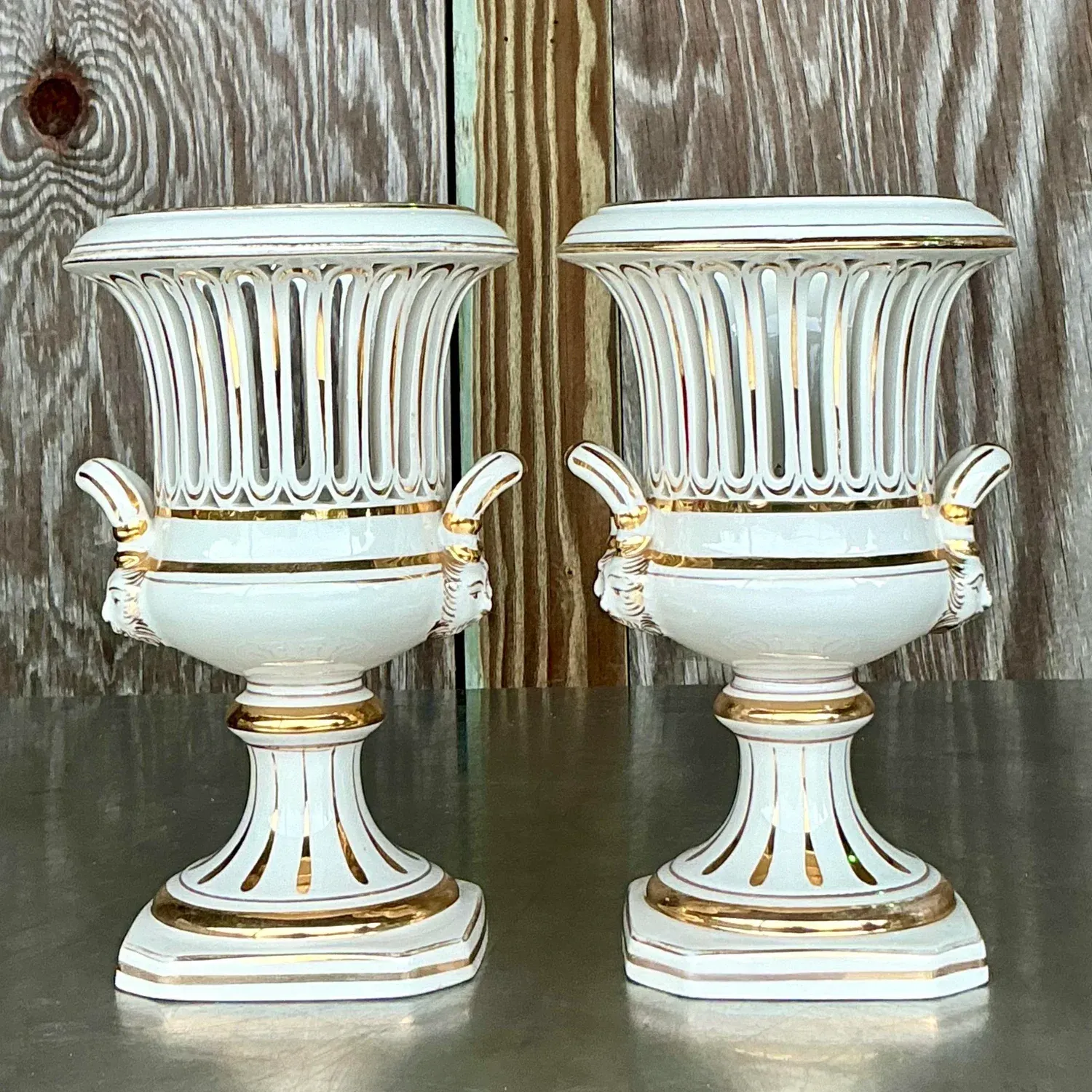 Vintage Italian Impero Crater Vases - a Pair — additional photo 8