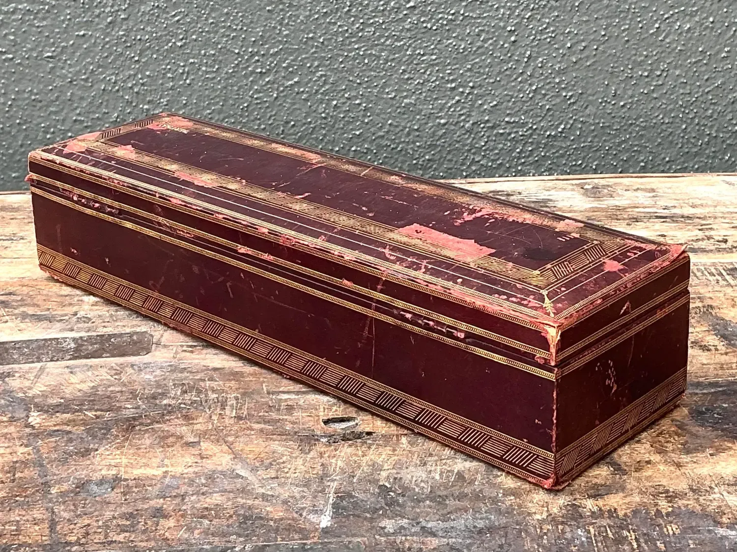 Vintage Italian Leather Embossed “Bertha” Box — additional photo 3