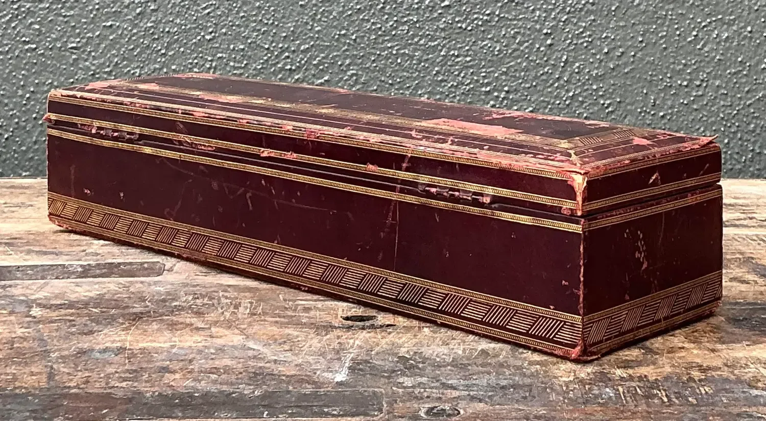 Vintage Italian Leather Embossed “Bertha” Box — additional photo 4