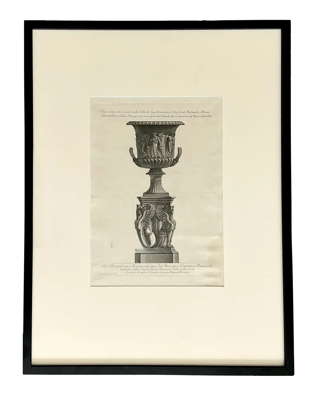 Vintage Italian Monumental Giovanni Batista Parinesi Urn Print
