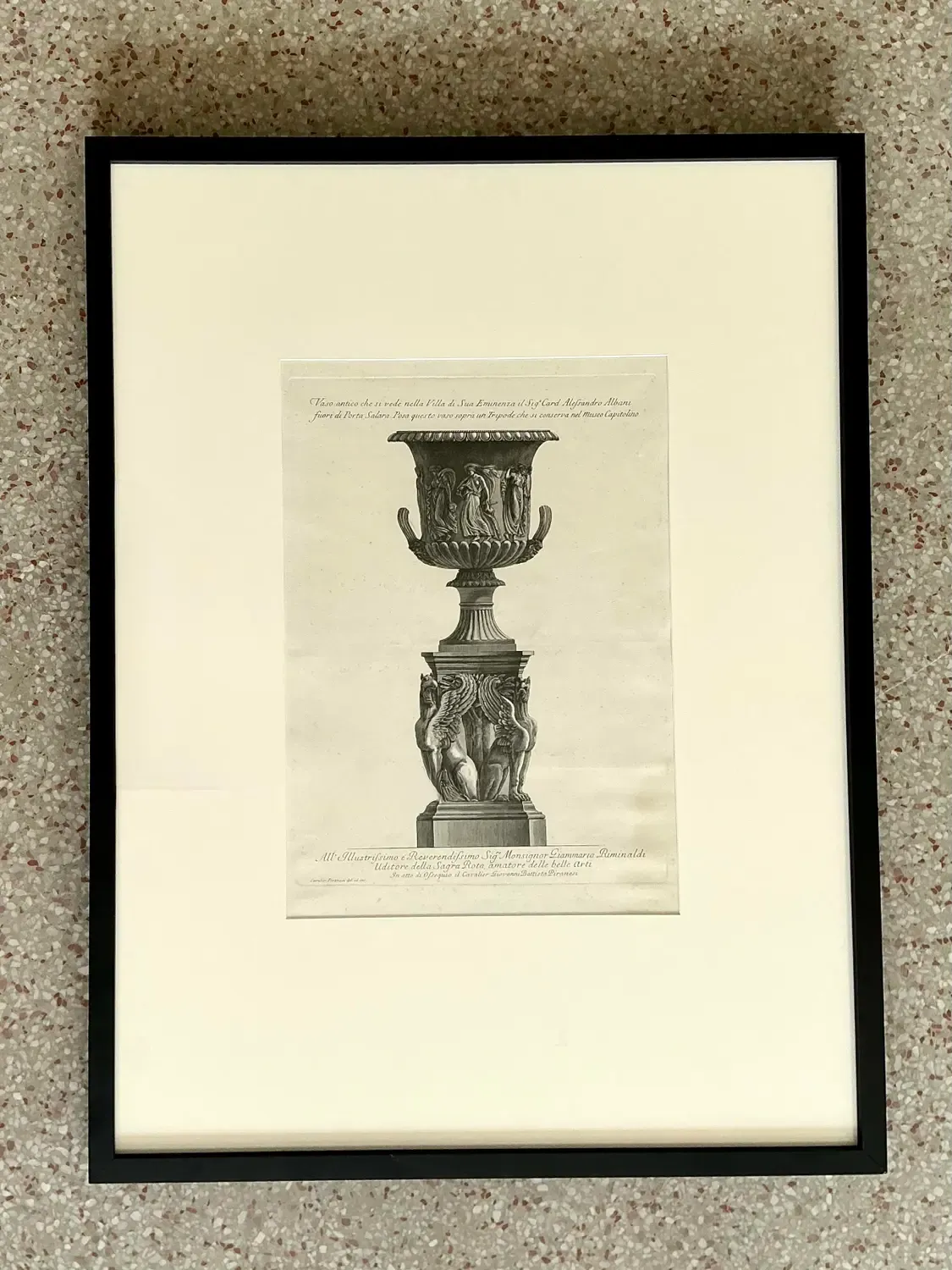 Vintage Italian Monumental Giovanni Batista Parinesi Urn Print — additional photo 2