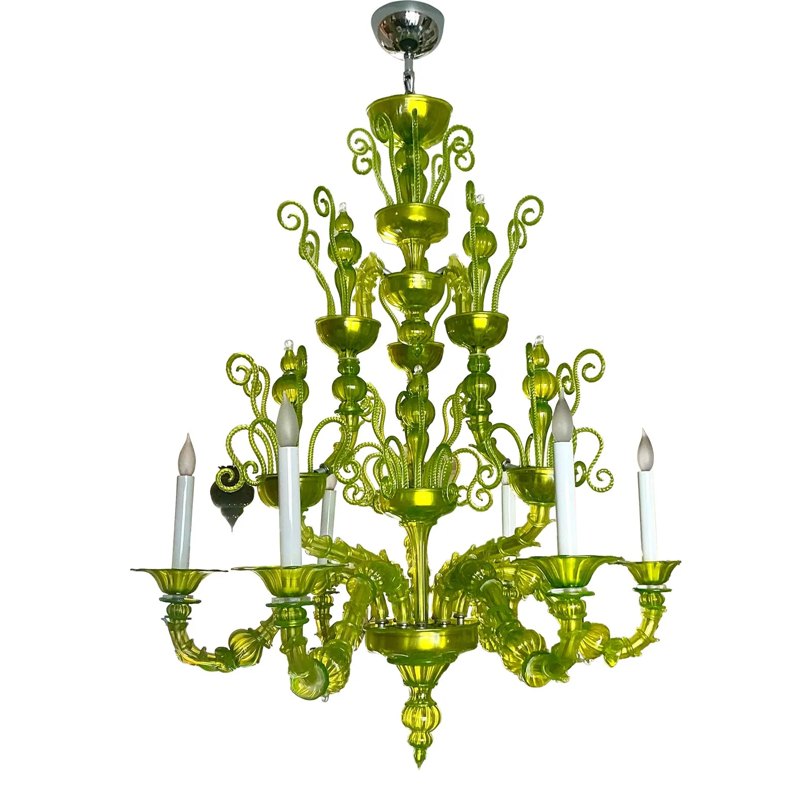 Vintage Italian Monumental Murano Glass Chandelier — additional photo 1