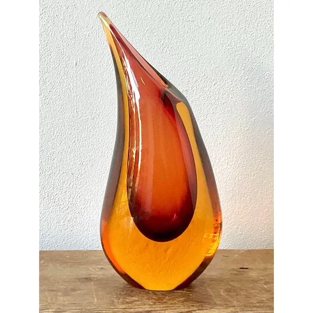 Vintage Italian Murano Art Glass Vase — additional photo 1