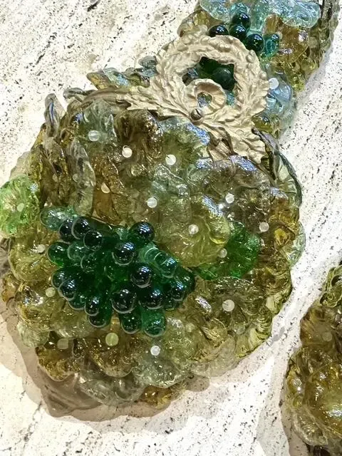 Vintage Italian Murano Glass Flower Sconce - A Pair — additional photo 5