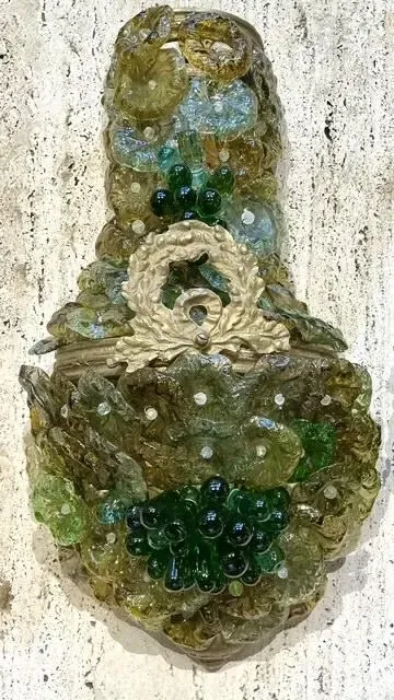 Vintage Italian Murano Glass Flower Sconce - A Pair — additional photo 6