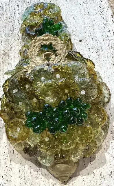 Vintage Italian Murano Glass Flower Sconce - A Pair — additional photo 7