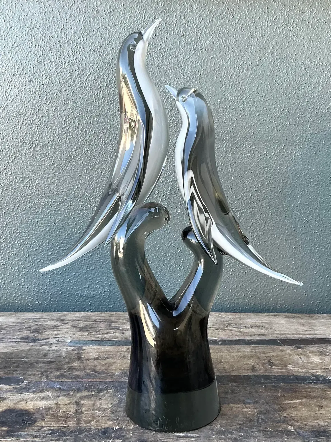 Vintage Italian Murano Seguso Glass Birds — additional photo 3