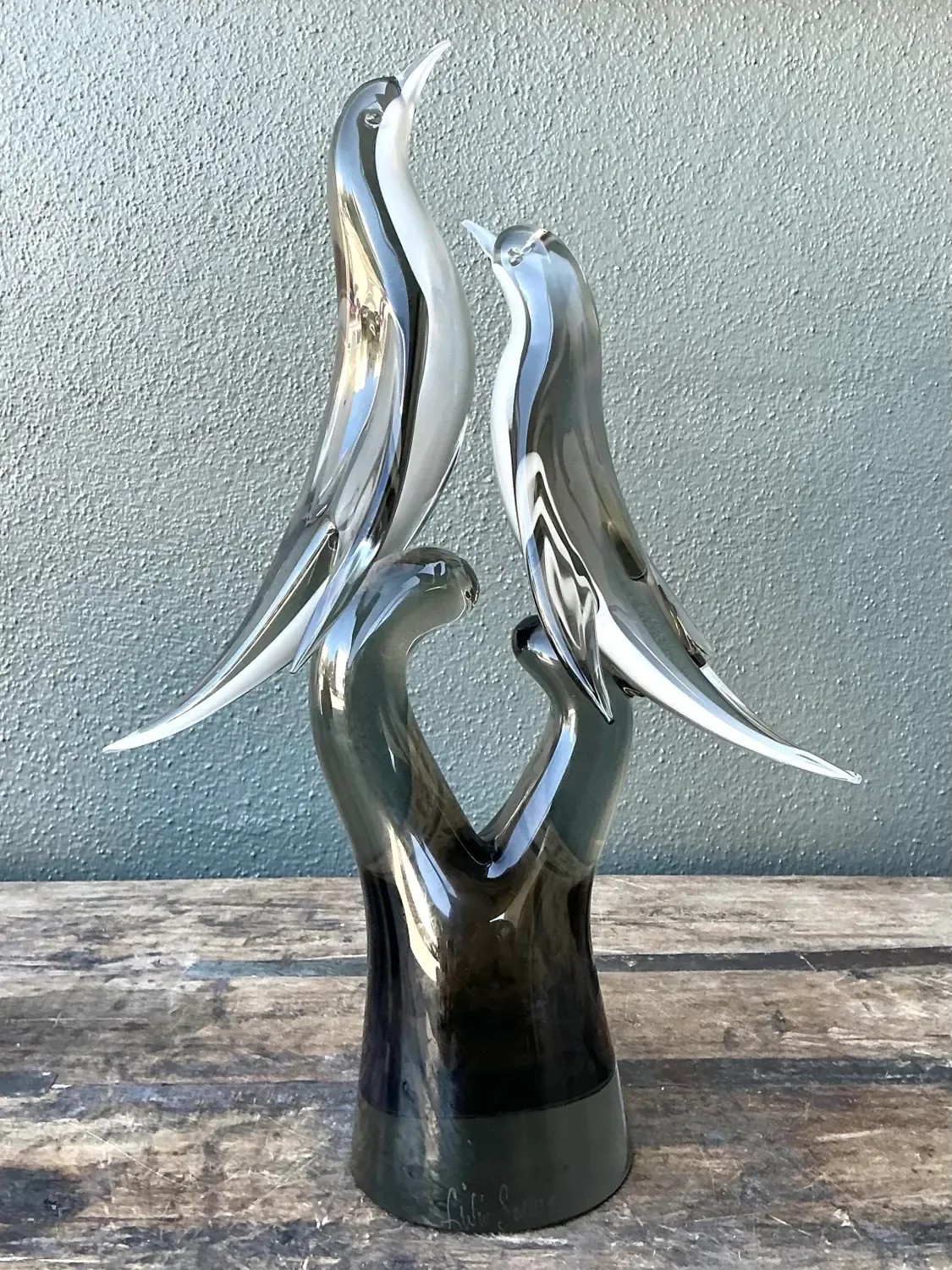Vintage Italian Murano Seguso Glass Birds — additional photo 7