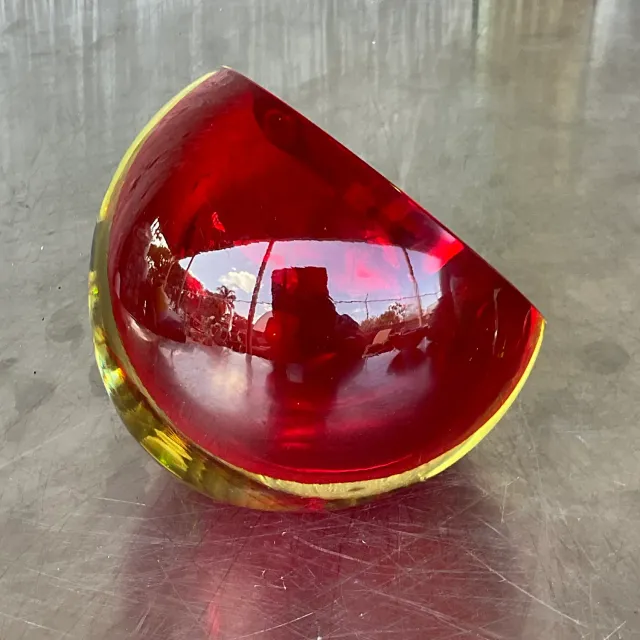 Vintage Italian Murano Sommeroso Attributed Orbe Glass Ashtray — additional photo 8