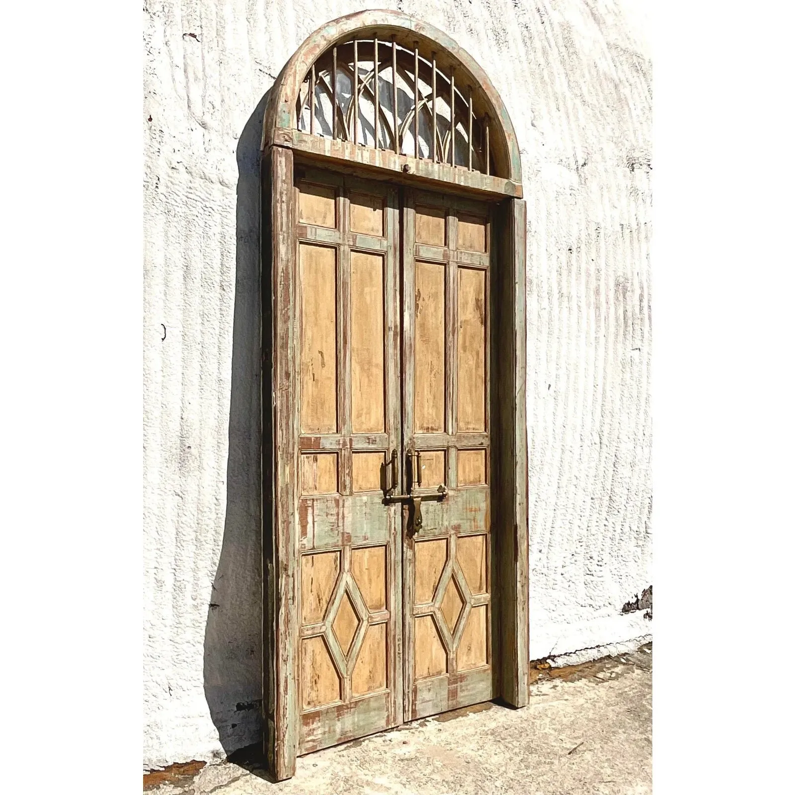 Vintage Italian Patinated Doors With Coordinating Transom — additional photo 5