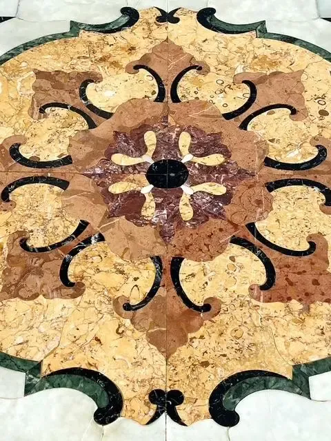 Vintage Italian Pietra Dura Inlay Marble Dining Table — additional photo 3