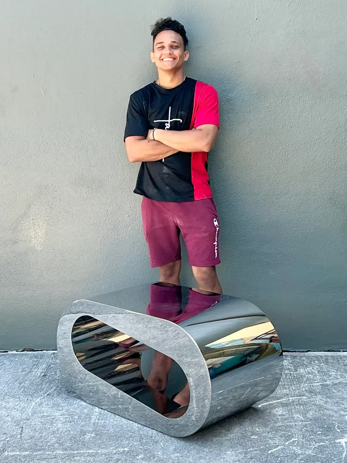 Vintage Italian Polished Chrome Coffee Table — additional photo 5