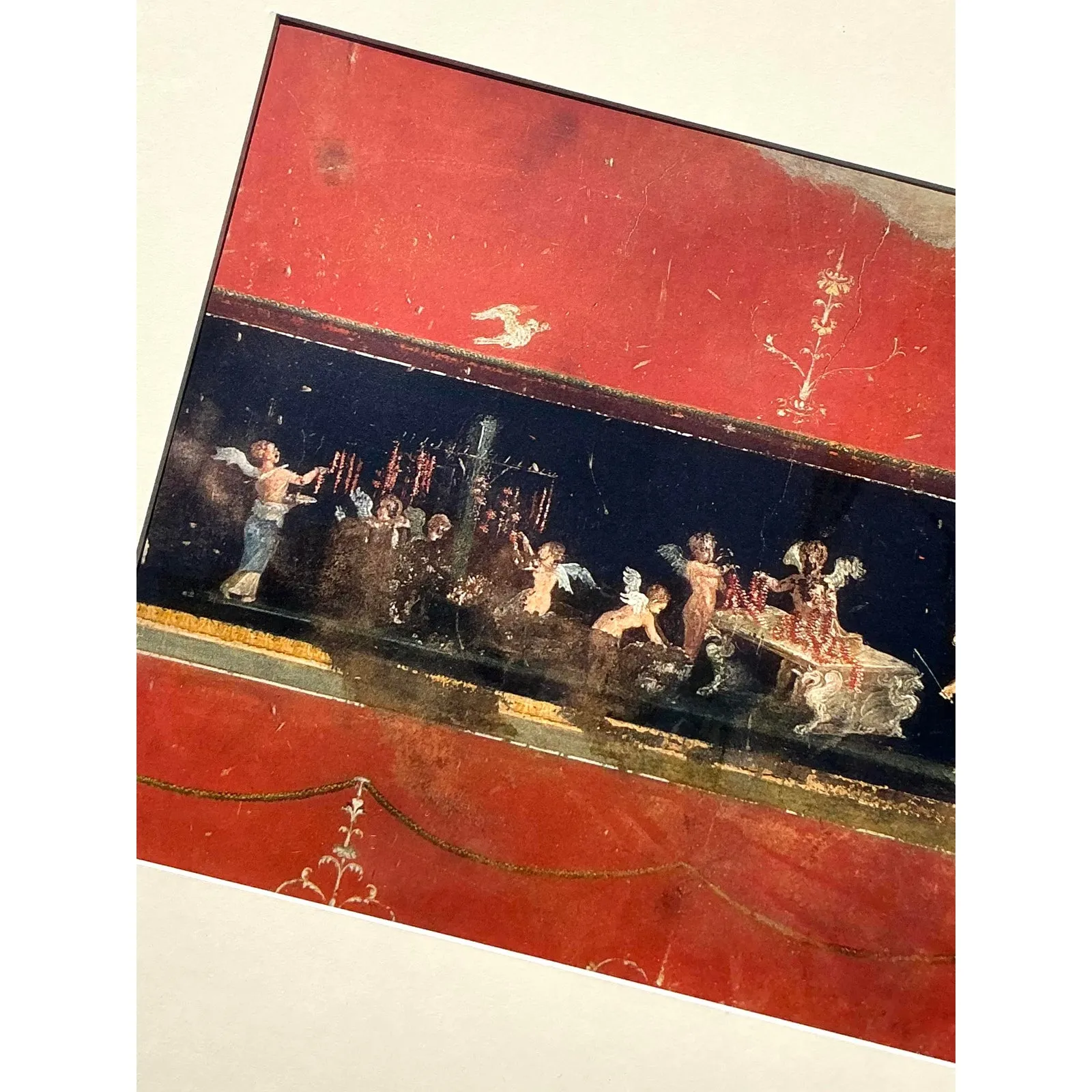 Vintage Italian Pompeii Fresco Original Prints - Set of 2 — additional photo 3