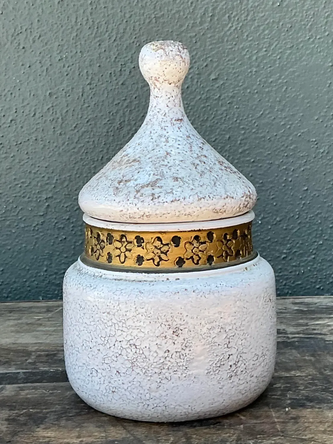 Vintage Italian Rosenthal Netter Glazed Ceramic Lidded Jar — additional photo 4