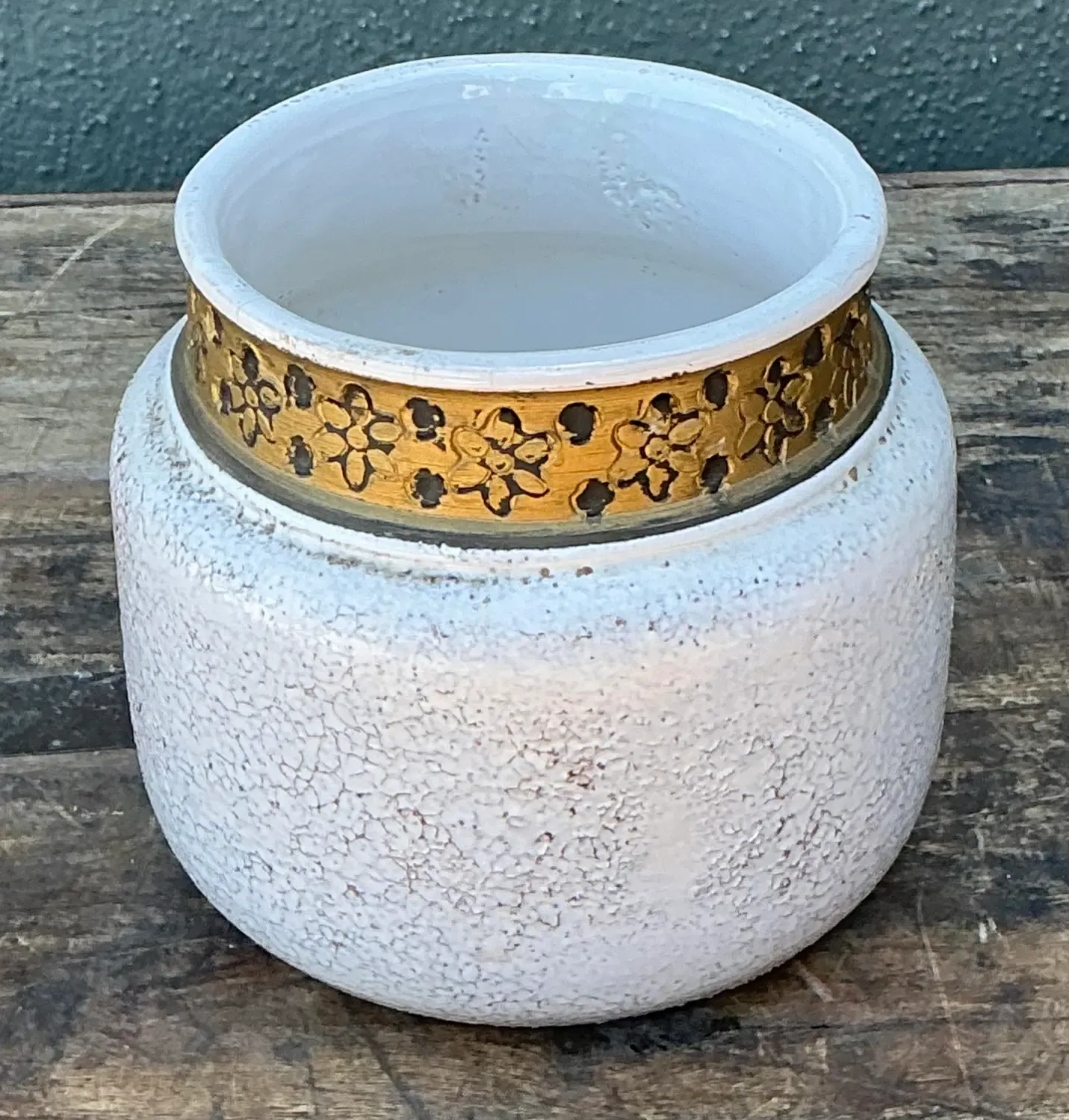 Vintage Italian Rosenthal Netter Glazed Ceramic Lidded Jar — additional photo 6