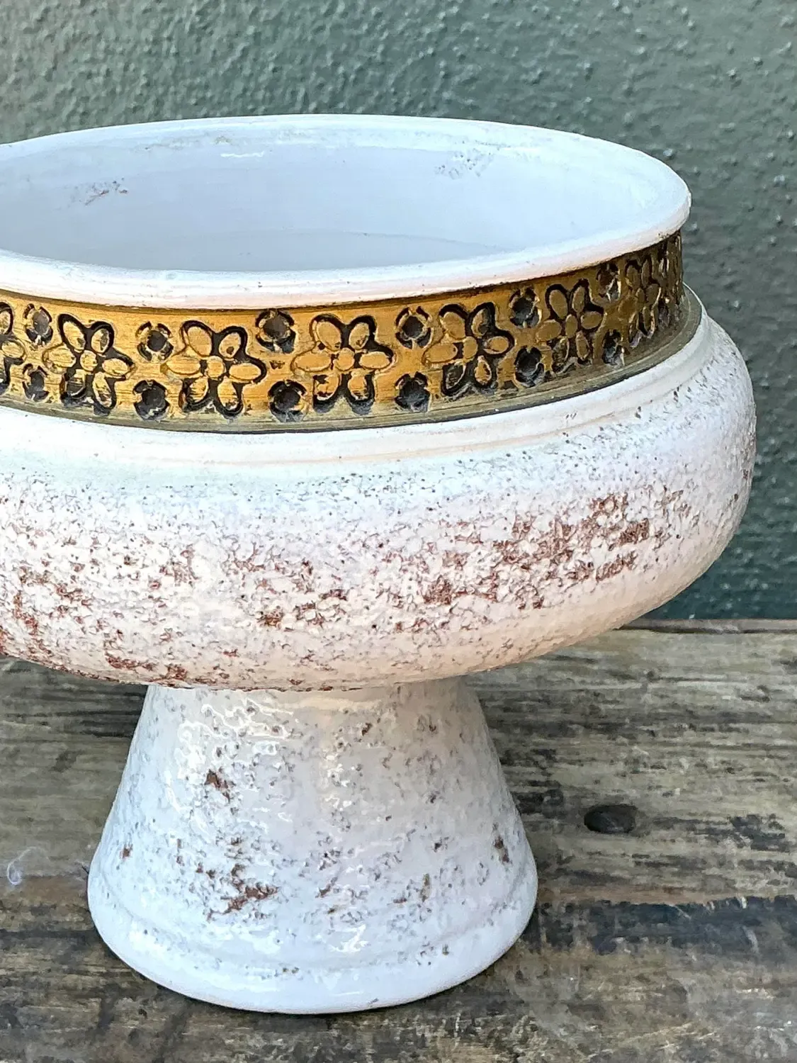 Vintage Italian Rosenthal Nutter Glazed Ceramic Bowl — additional photo 4