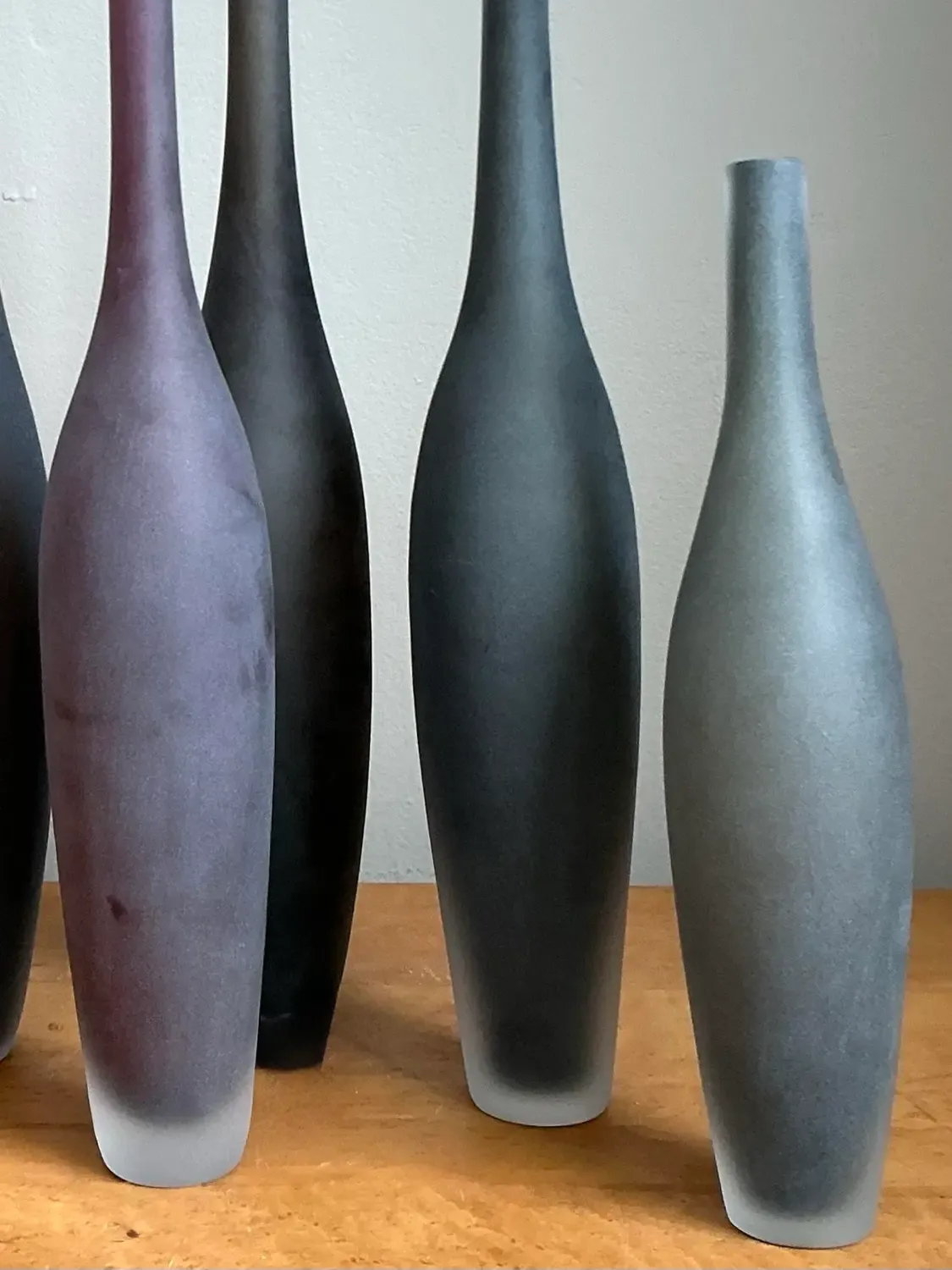Vintage Italian Signed Art Glass Vases - Set of 6 — additional photo 3