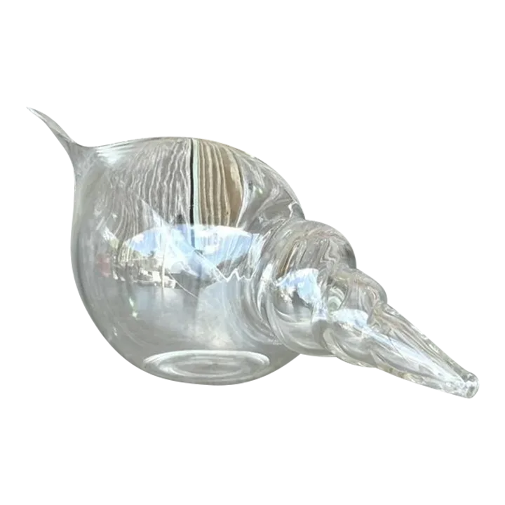 Vintage Italian Signed Seguso Murano Glass Large Shell — additional photo 2