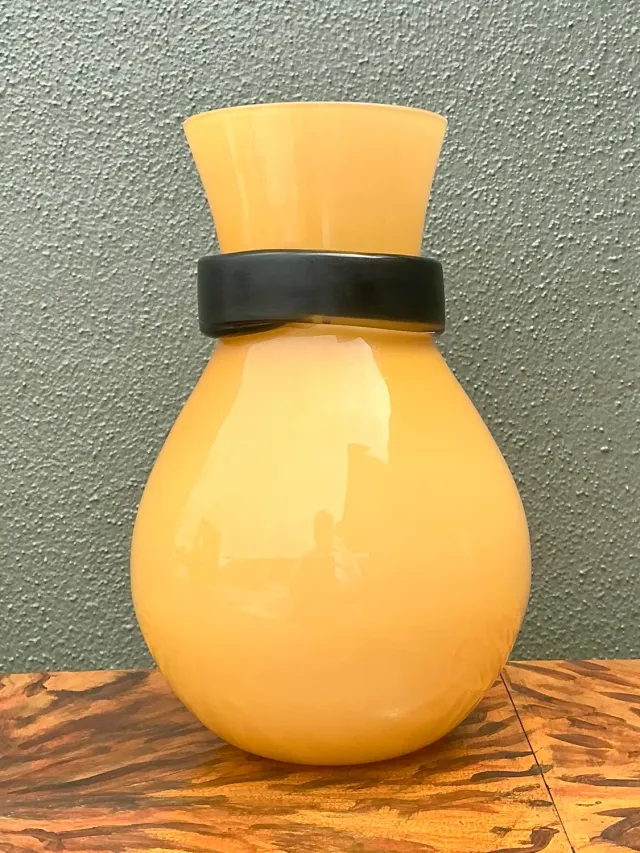 Vintage Italian Simon Moore for Salviati “Fasciati” Vase — additional photo 3
