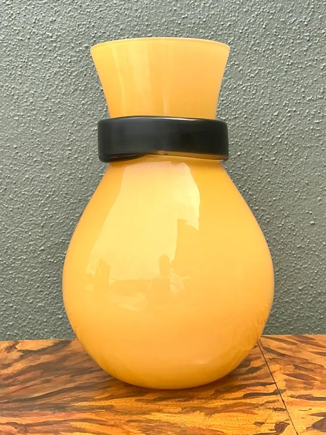 Vintage Italian Simon Moore for Salviati “Fasciati” Vase — additional photo 4