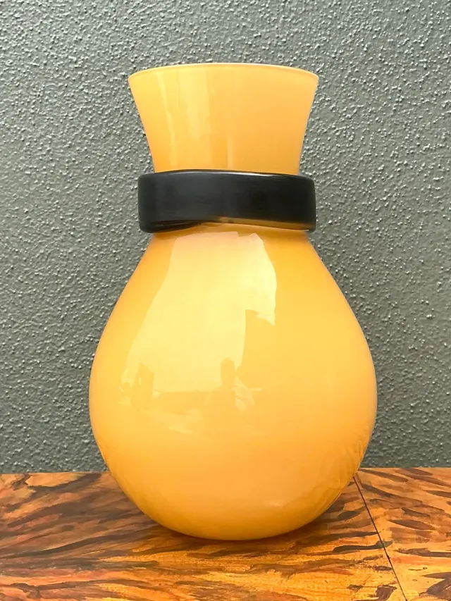 Vintage Italian Simon Moore for Salviati “Fasciati” Vase — additional photo 8