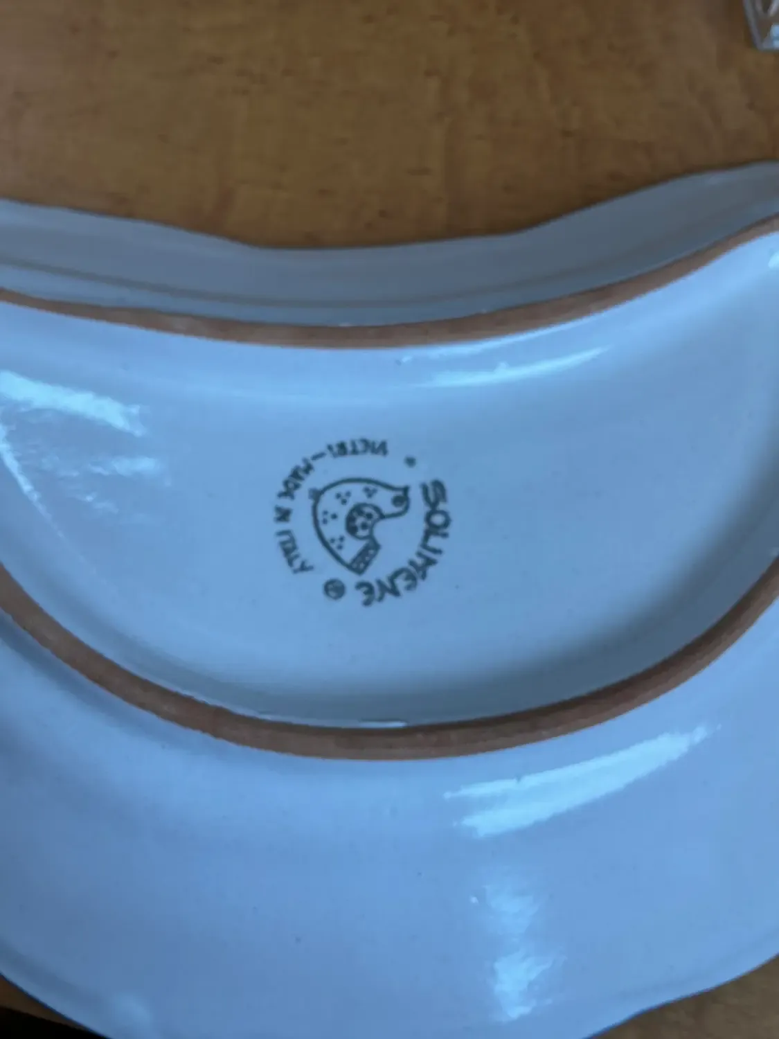 Vintage Italian Solimine Glazed Ceramic Salad Plate - Set of 10 — additional photo 4