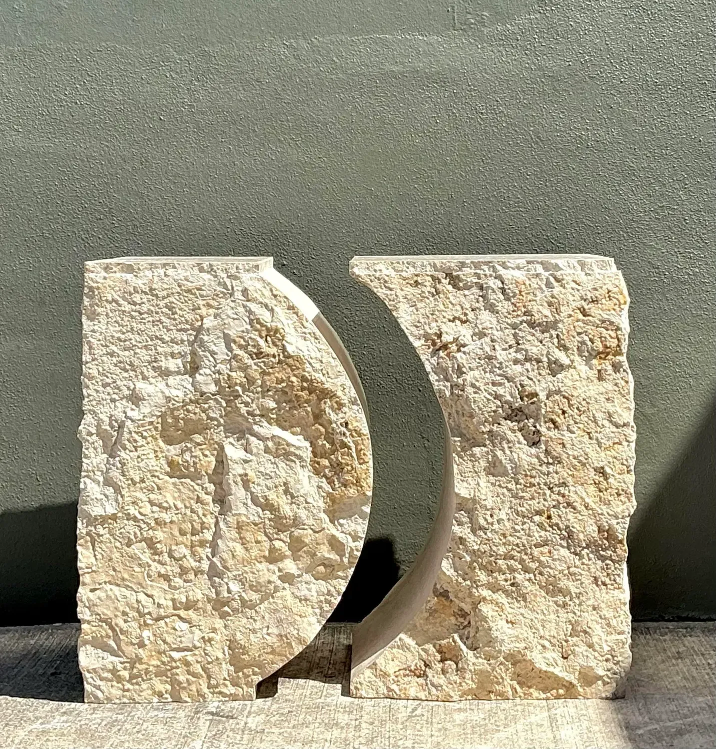 Vintage Italian Tessellated Stone Dining Table Pedestal — additional photo 5